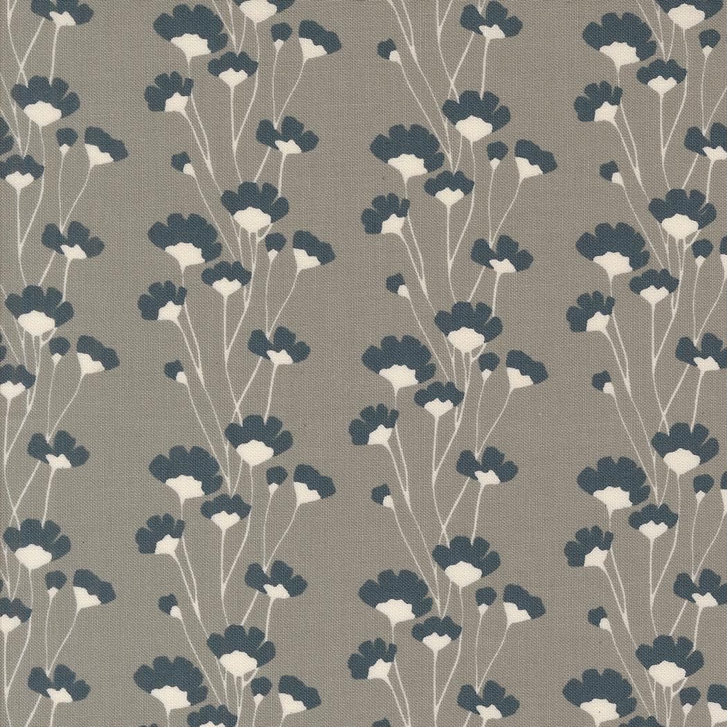Rainier Overcast Flower Chains Florals Stripe Vine Pewter by Jessica Rose for Moda Fabrics - 38142 16