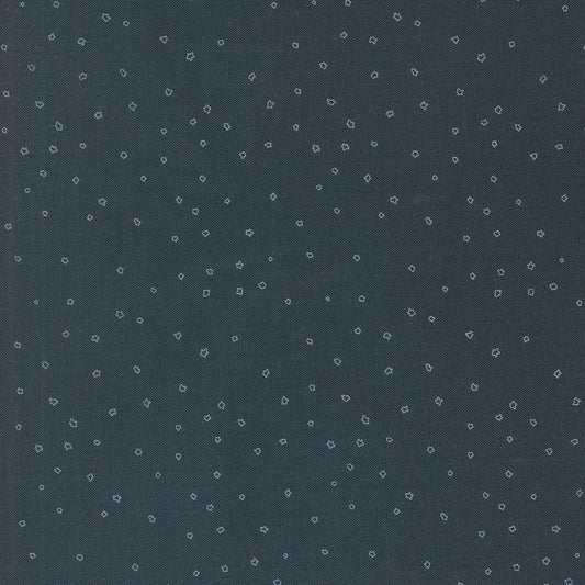 Rainier Puddle Jumpers Dots Tiny Flower Dark Blue by Jessica Rose for Moda Fabrics - 38149 13
