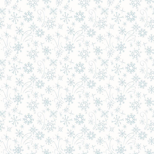 Santa's Tree Farm Snowflake Snowy by Lisa Audit for Riley Blake Designs - C16454-SNOWY