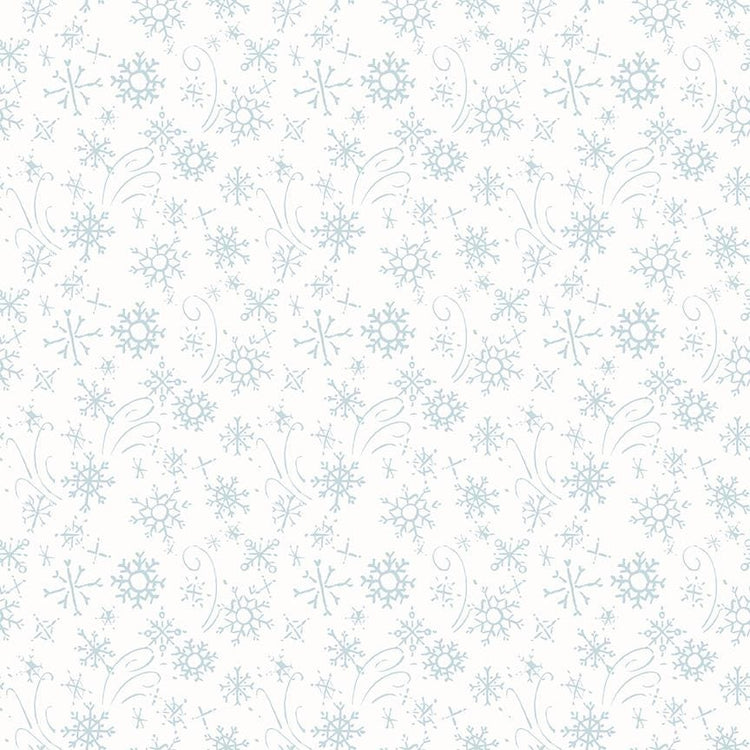 Santa's Tree Farm Snowflake Snowy by Lisa Audit for Riley Blake Designs - C16454-SNOWY