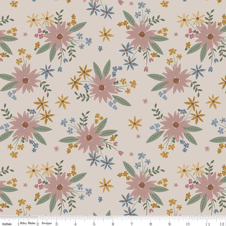 Honey Locust Gigi's Garden Linen by Amber Johnson for Riley Blake Designs - C16270-LINEN
