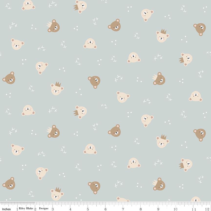 Cozy Bebe Bears Light Blue by Simple Simon & Company for Riley Blake Designs - C16431-LTBLUE