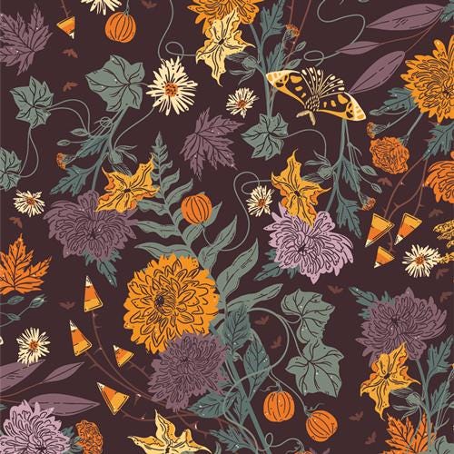 Ghostly & Haunted Wicked Flora by AGF Studio for Art Gallery Fabrics - GHH13130