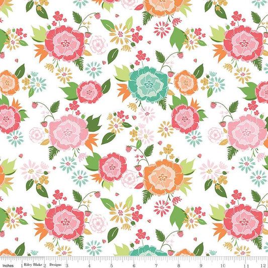 Summer Skies and Fireflies Main White by Gracey Larson for Riley Blake Designs - C16370-WHITE