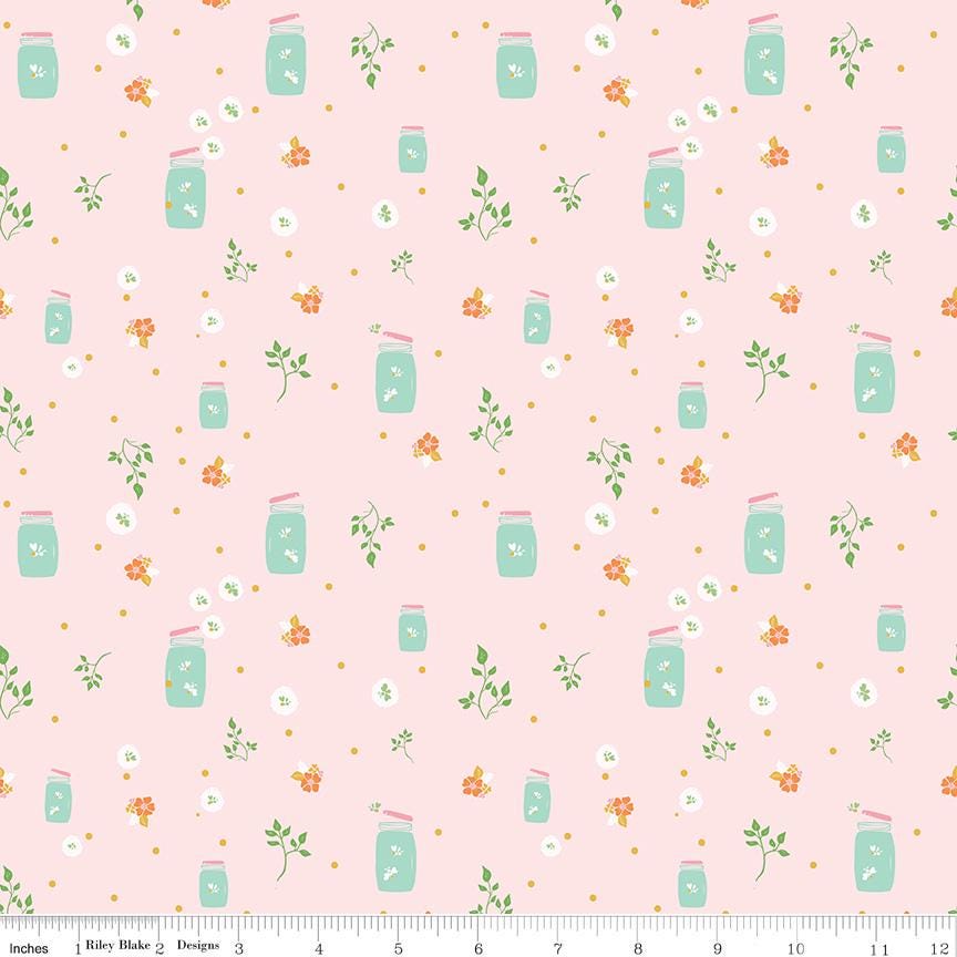 Summer Skies and Fireflies Fireflies Pink by Gracey Larson for Riley Blake Designs - C16373-PINK