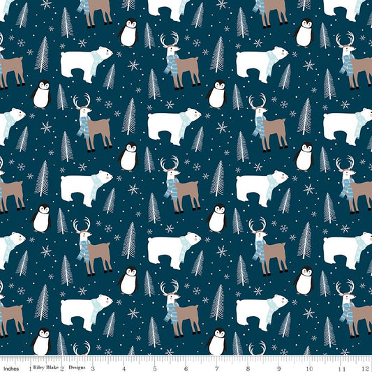 Winter Magic Main Navy by Dani Mogstad for Riley Blake Designs - C16360-NAVY