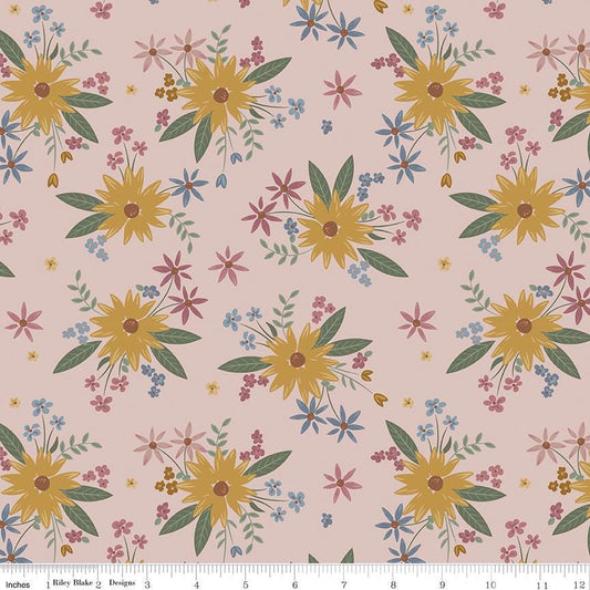 Honey Locust Gigi's Garden Blush by Amber Johnson for Riley Blake Designs - C16270-BLUSH