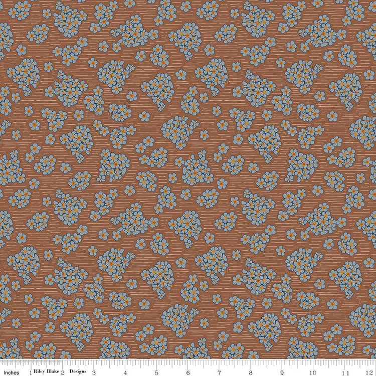 Honey Locust Hydrangeas Saddle by Amber Johnson for Riley Blake Designs - C16271-SADDLE