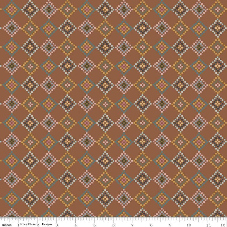 Honey Locust Patchwork Saddle by Amber Johnson for Riley Blake Designs - C16274-SADDLE