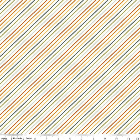 Happy Fall Days Stripes Multi by Kelsey Carlson for Riley Blake Designs - C16346-MULTI