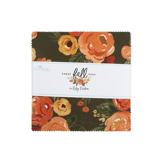 Happy Fall Days 5" Stacker by Kelsey Carlson for Riley Blake Design Fabrics - 5-16340-42