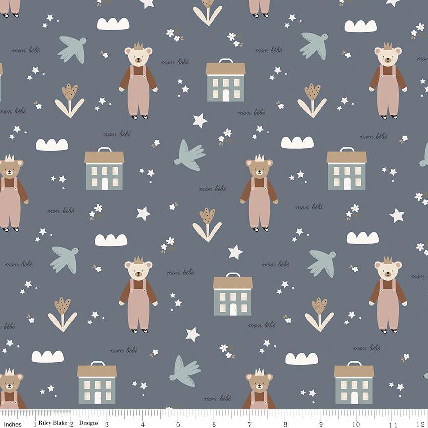 Cozy Bebe Main Blue by Simple Simon & Company for Riley Blake Designs - C16430-BLUE