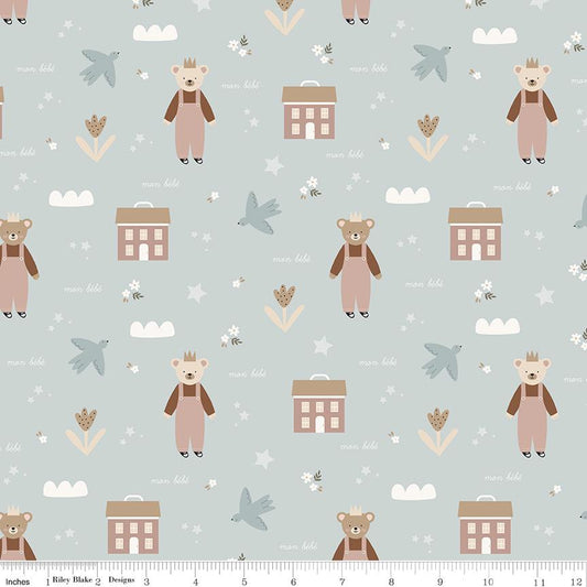 Cozy Bebe Main Light Blue by Simple Simon & Company for Riley Blake Designs - C16430-LTBLUE