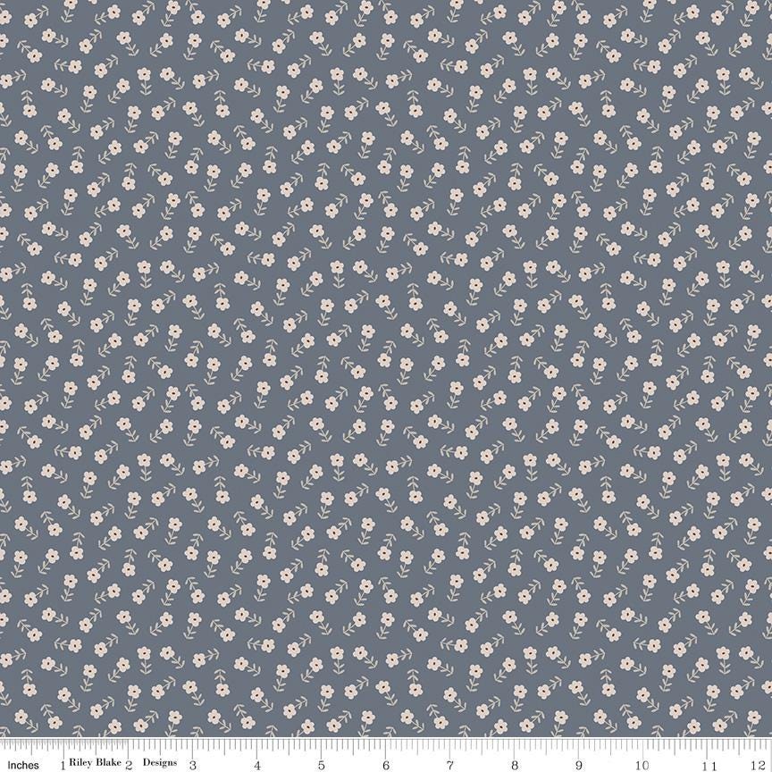 Cozy Bebe Flowers Blue by Simple Simon & Company for Riley Blake Designs - C16433-BLUE