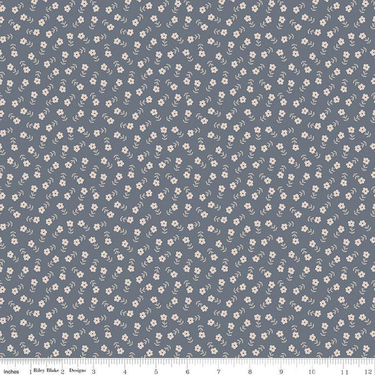 Cozy Bebe Flowers Blue by Simple Simon & Company for Riley Blake Designs - C16433-BLUE