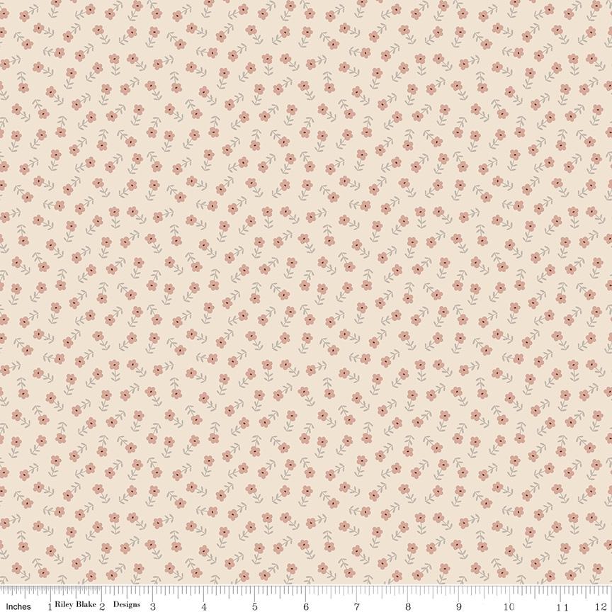Cozy Bebe Flowers Cream by Simple Simon & Company for Riley Blake Designs - C16433-CREAM