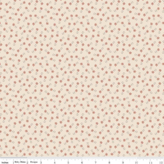 Cozy Bebe Flowers Cream by Simple Simon & Company for Riley Blake Designs - C16433-CREAM