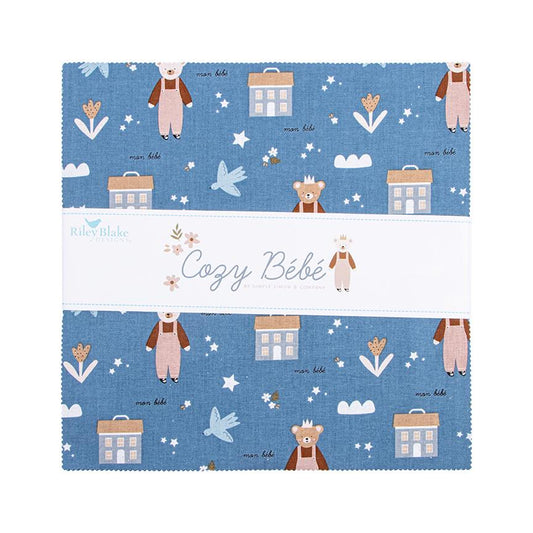 Cozy Bebe 10" Stacker by Simple Simon & Company for Riley Blake Deisgn Fabrics - 10-16430-42 - 42 pieces