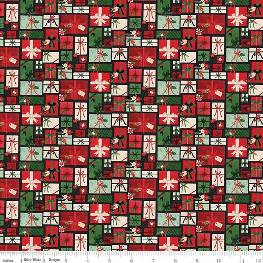 Charming Christmas Pretty Presents Black by Kelsey Carlson for Riley Blake Designs - C16352-BLACK