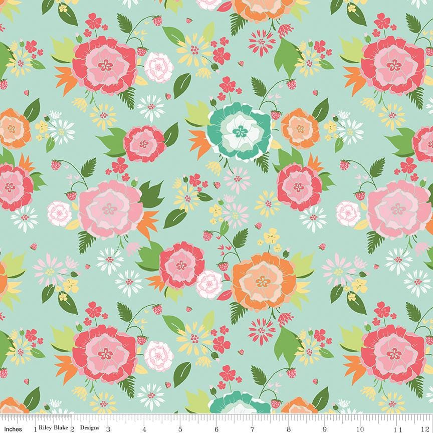 Summer Skies and Fireflies Main Aqua by Gracey Larson for Riley Blake Designs - C16370-AQUA
