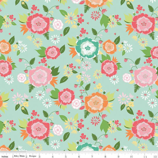 Summer Skies and Fireflies Main Aqua by Gracey Larson for Riley Blake Designs - C16370-AQUA