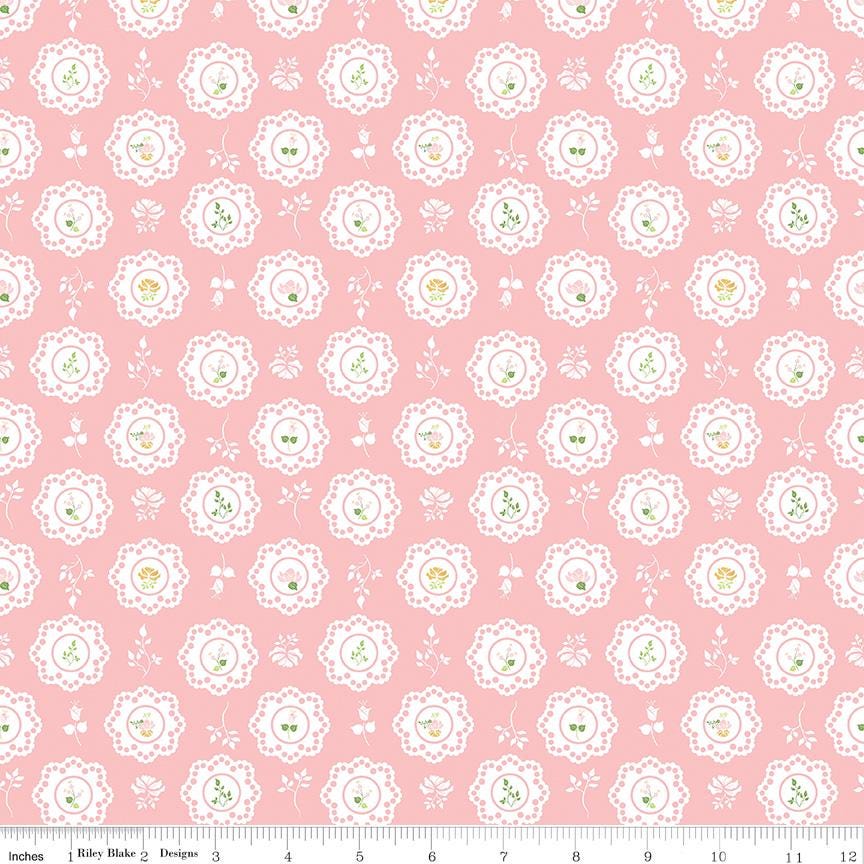 Summer Skies and Fireflies Doilies Pink by Gracey Larson for Riley Blake Designs - C16371-PINK