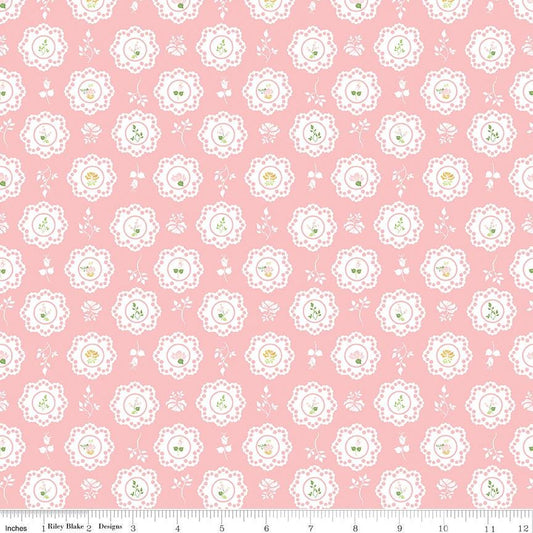 Summer Skies and Fireflies Doilies Pink by Gracey Larson for Riley Blake Designs - C16371-PINK