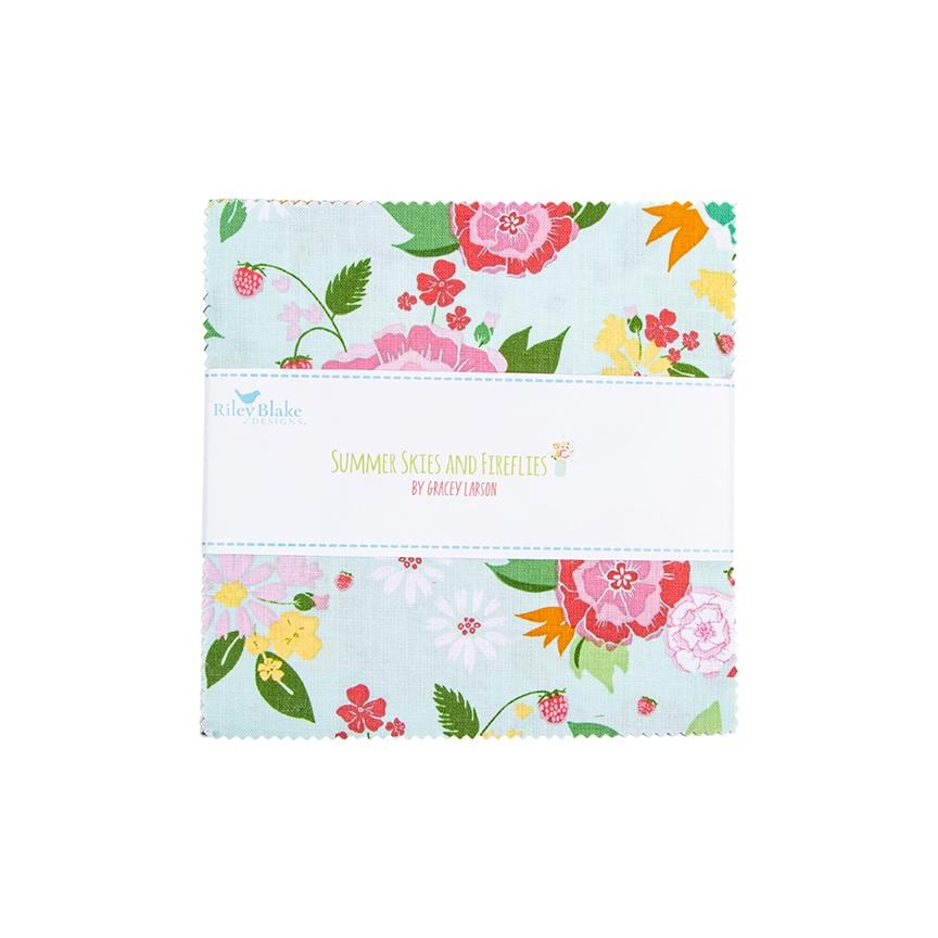 Summer Skies and Fireflies 5" Stacker by Gracey Larson for Riley Blake Design Fabrics - 5-16370-42