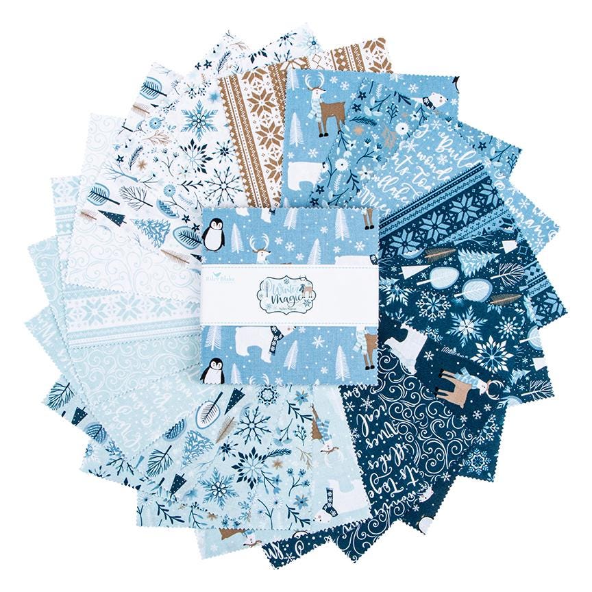Winter Magic 5" Stacker by Dani Mogstad for Riley Blake Design Fabrics - 5-16360-42
