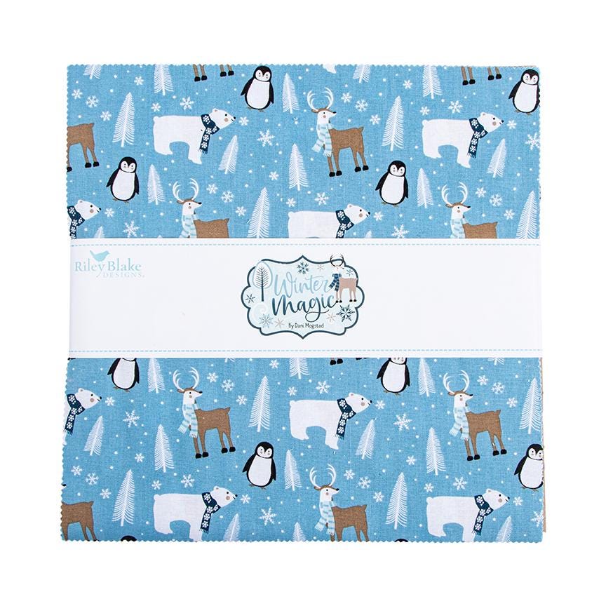 Winter Magic 10" Stacker by Dani Mogstad for Riley Blake Deisgn Fabrics - 10-16360-42 - 42 pieces