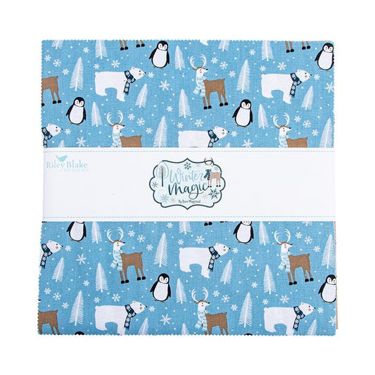 Winter Magic 10" Stacker by Dani Mogstad for Riley Blake Deisgn Fabrics - 10-16360-42 - 42 pieces