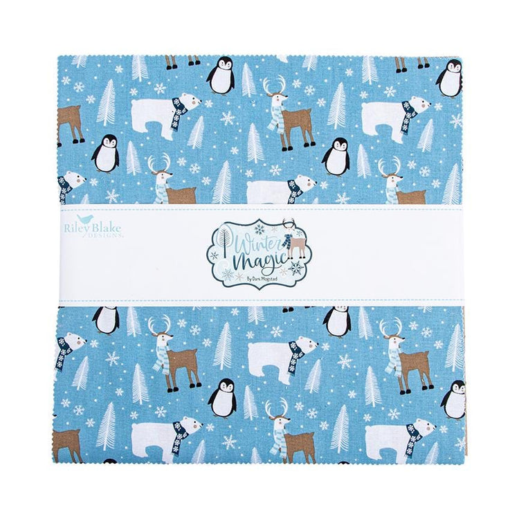 Winter Magic 10" Stacker by Dani Mogstad for Riley Blake Deisgn Fabrics - 10-16360-42 - 42 pieces