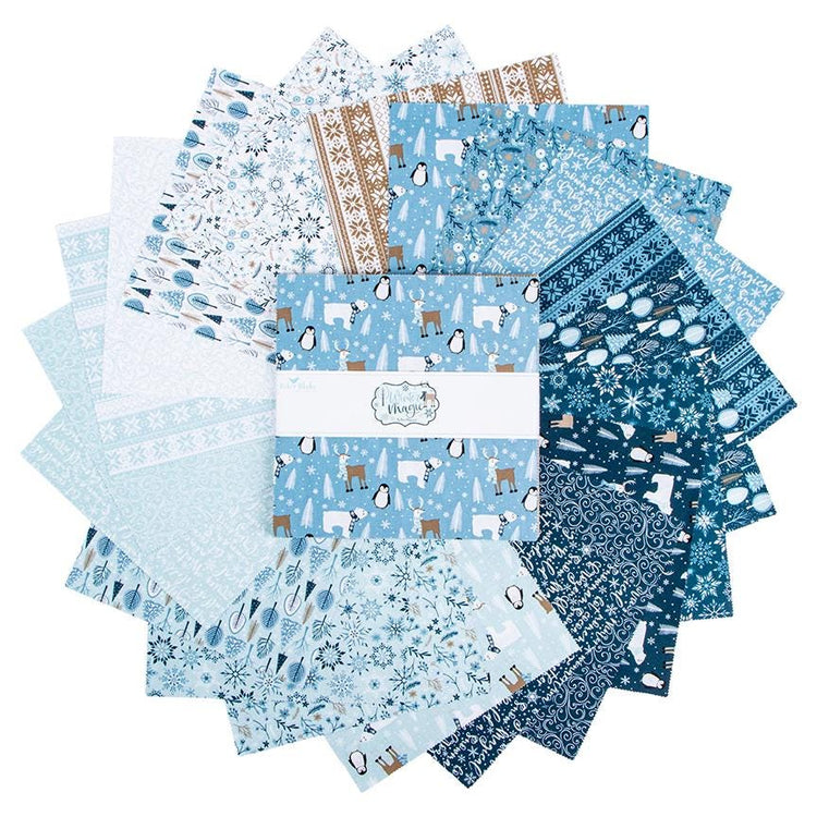 Winter Magic 10" Stacker by Dani Mogstad for Riley Blake Deisgn Fabrics - 10-16360-42 - 42 pieces