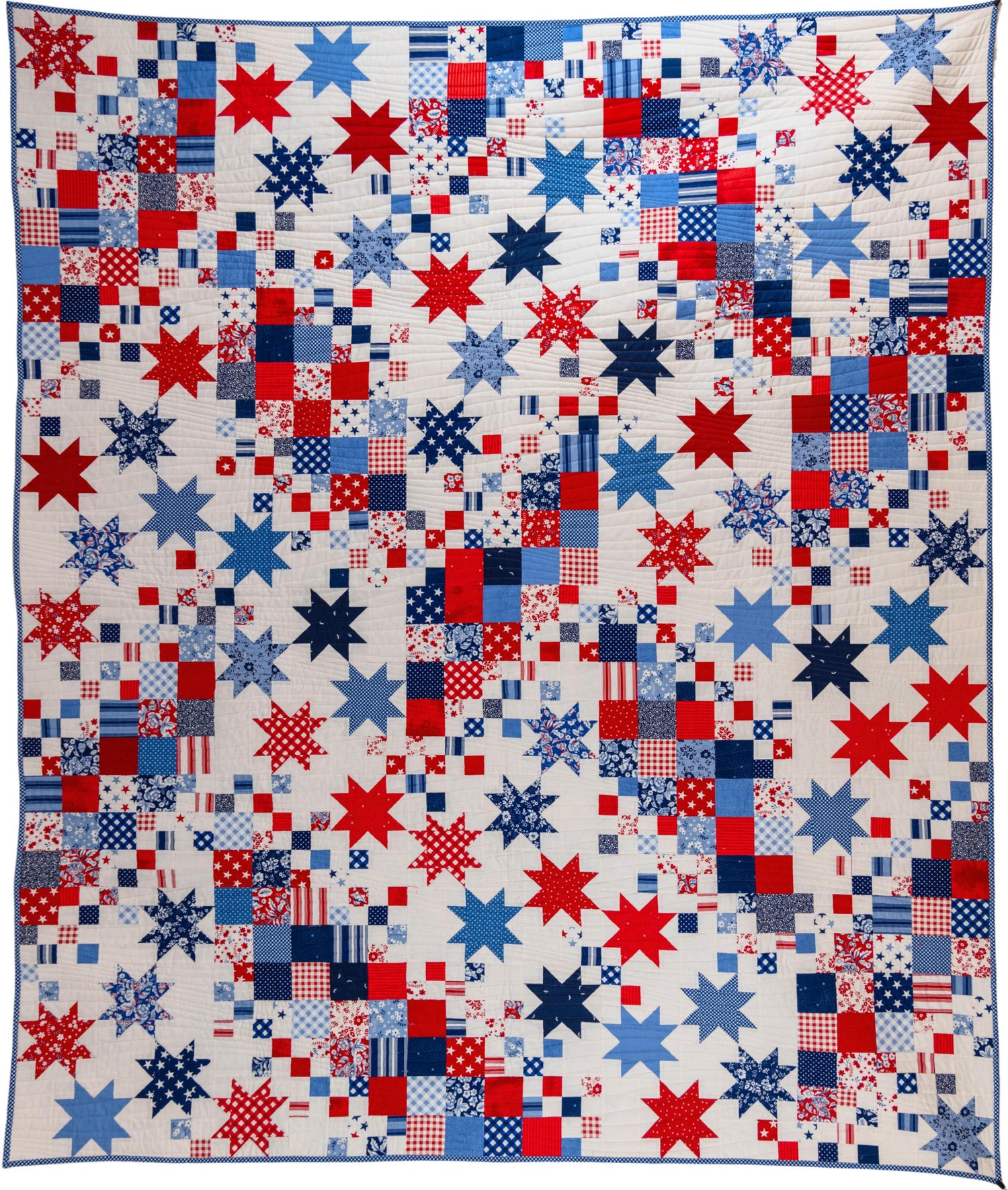 Interwoven Quilt Kit with Freedom Garden fabric by My Mind's Eye for Riley Blake Designs - quilt kit