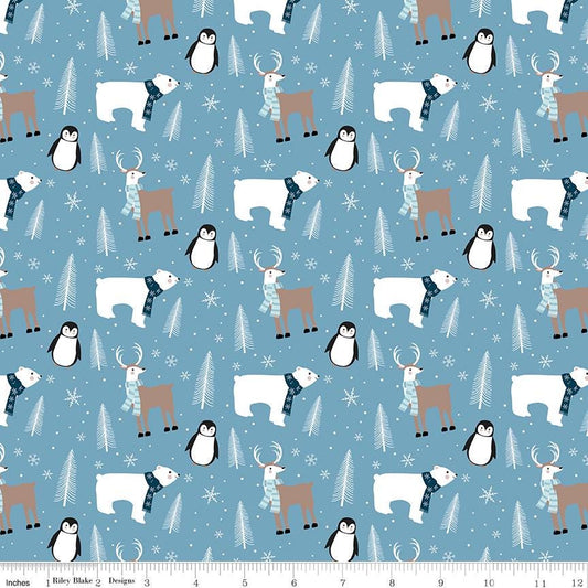 Winter Magic Main Blue by Dani Mogstad for Riley Blake Designs - C16360-BLUE