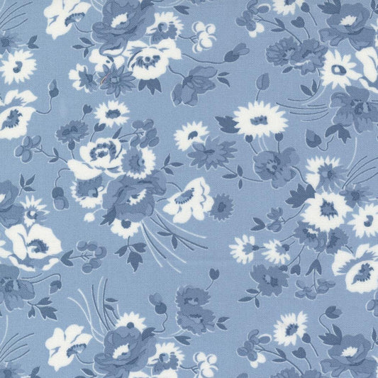 Nantucket Summer Somerset Florals Light Blue by Camille Roskelley for Moda Fabrics - 55260 24