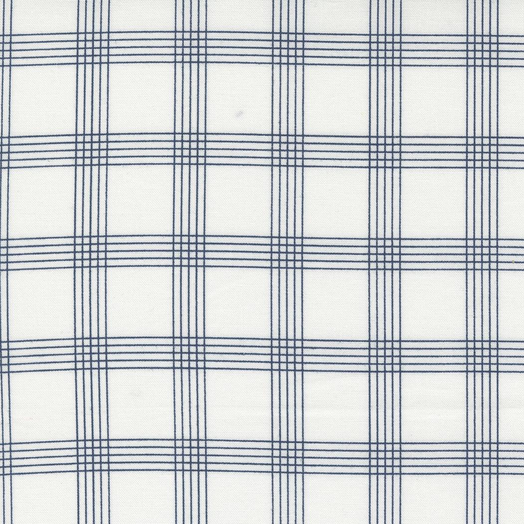 Nantucket Summer Plaid Checks Plaids Cream Navy by Camille Roskelley for Moda Fabrics - 55262 11