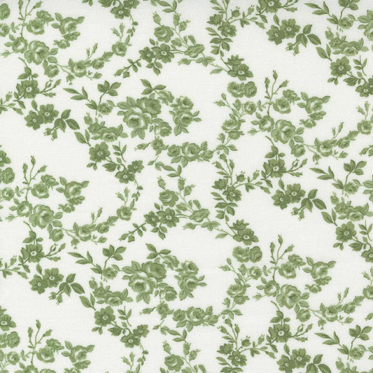 Nantucket Summer Surfside Small Floral Cream Grass by Camille Roskelley for Moda Fabrics - 55263 26