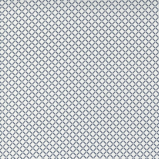 Nantucket Summer Sail Check Plaids Cream Navy by Camille Roskelley for Moda Fabrics - 55265 21
