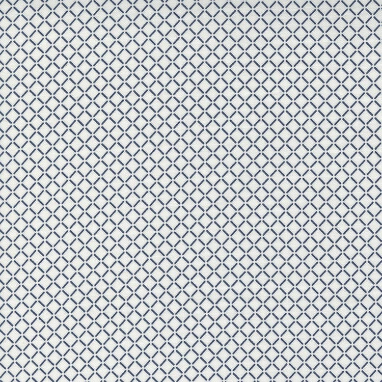 Nantucket Summer Sail Check Plaids Cream Navy by Camille Roskelley for Moda Fabrics - 55265 21