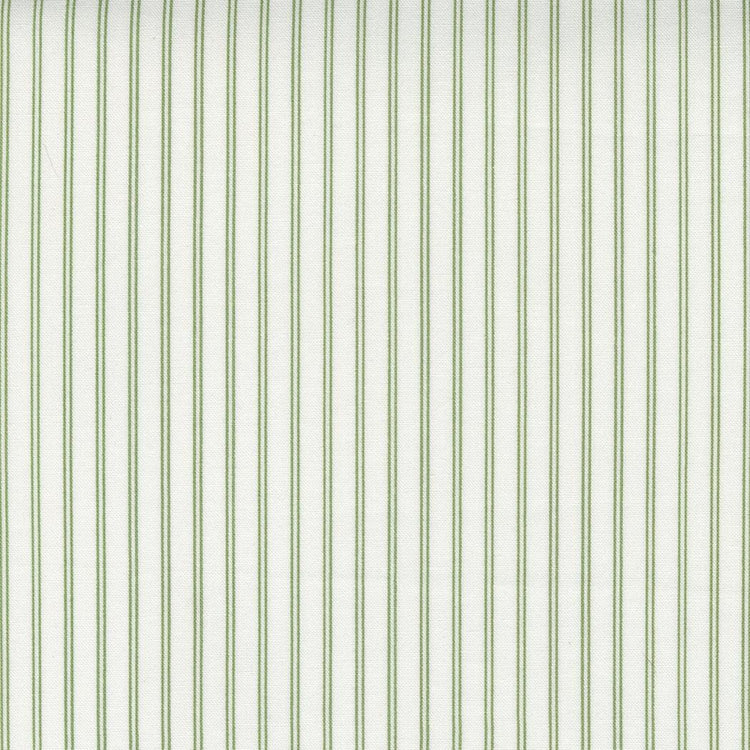 Nantucket Summer Stripe Stripes Cream Grass by Camille Roskelley for Moda Fabrics - 55267 26