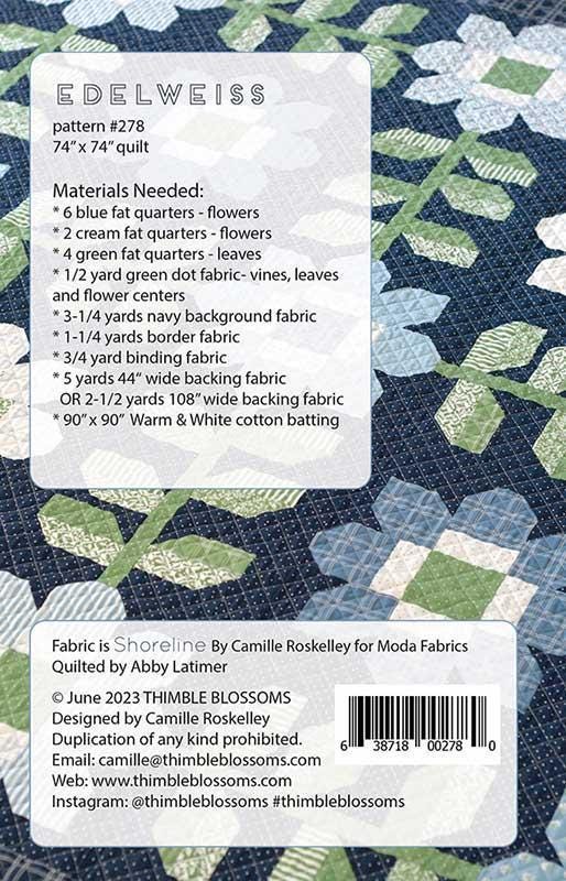 Edelweiss G by Thimble Blossoms - Printed Quilt Pattern