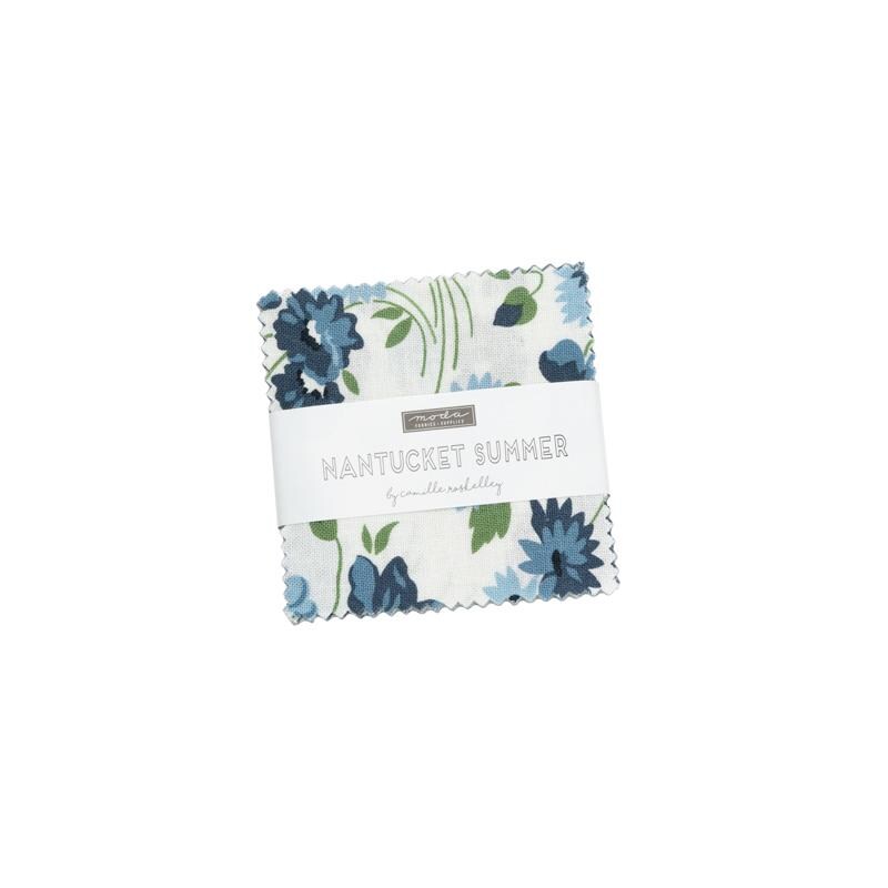 Nantucket Summer Mini Charm (2.5" squares) by Camille Roskelley for Moda Fabrics - 55260MC