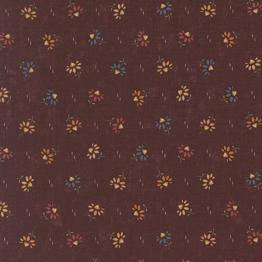 Wheatland Mulberry Coneflowers Small Floral by Kansas Troubles Quilters for Moda Fabrics - 9793 16