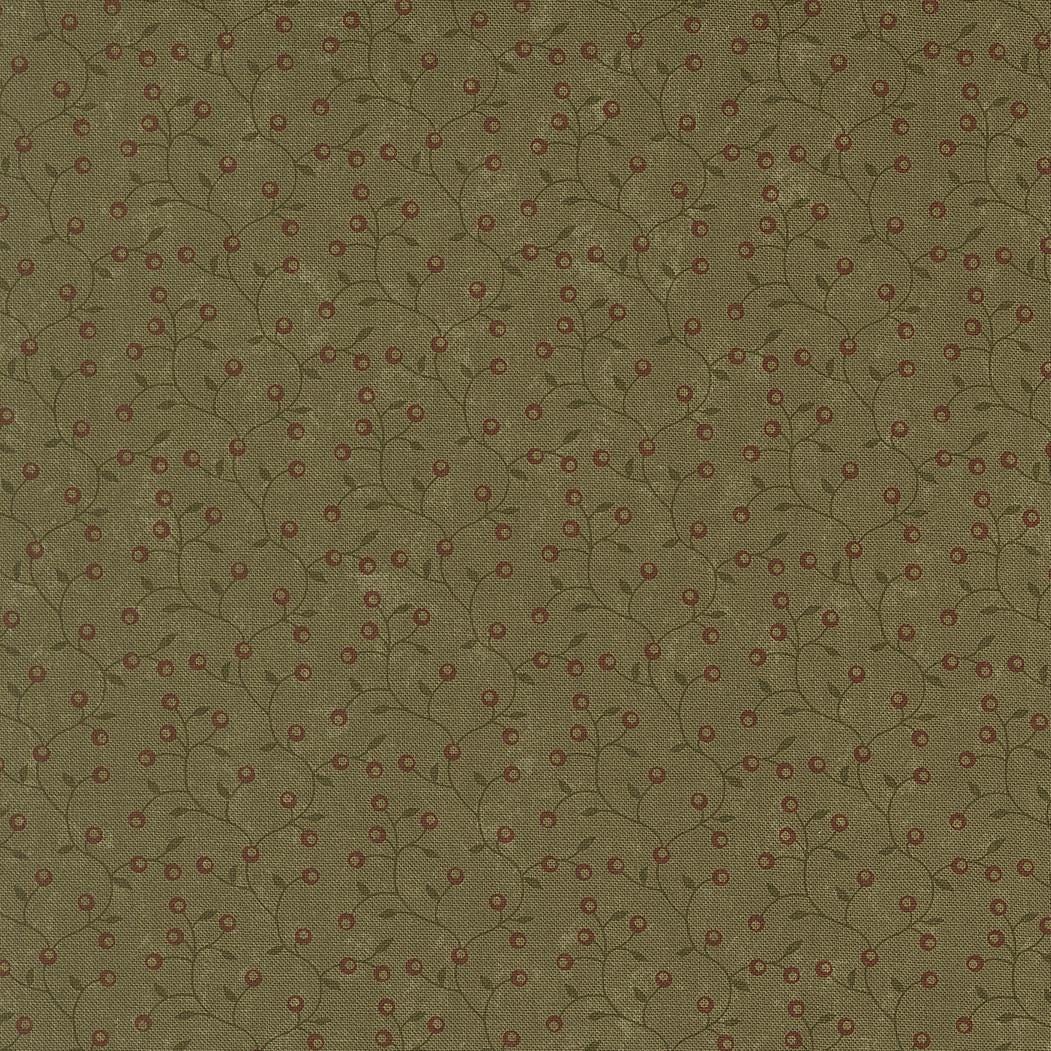 Wheatland Pine Bittersweet Blenders Vines Berry by Kansas Troubles Quilters for Moda Fabrics - 9796 15
