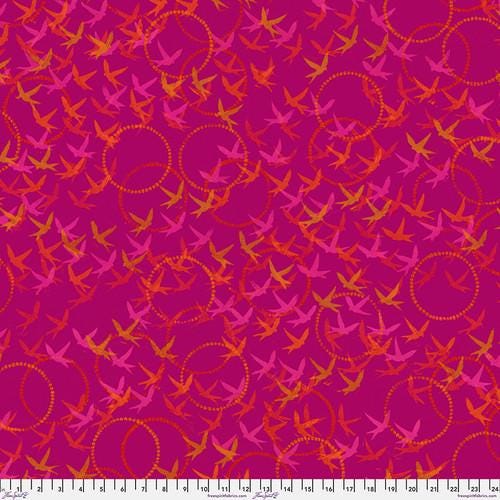 Findings Flying Free - Fuchsia by Valori Wells for Free Spirit Fabrics - PWVW041.FUCHSIA