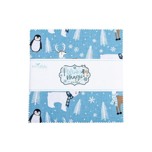 Winter Magic 5" Stacker by Dani Mogstad for Riley Blake Design Fabrics - 5-16360-42