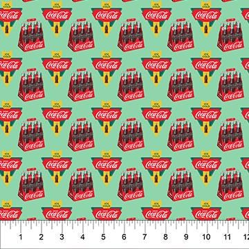 Coca-Cola ® Bottles Green (CC1005-62) by Northcott Fabrics - CC1005-62