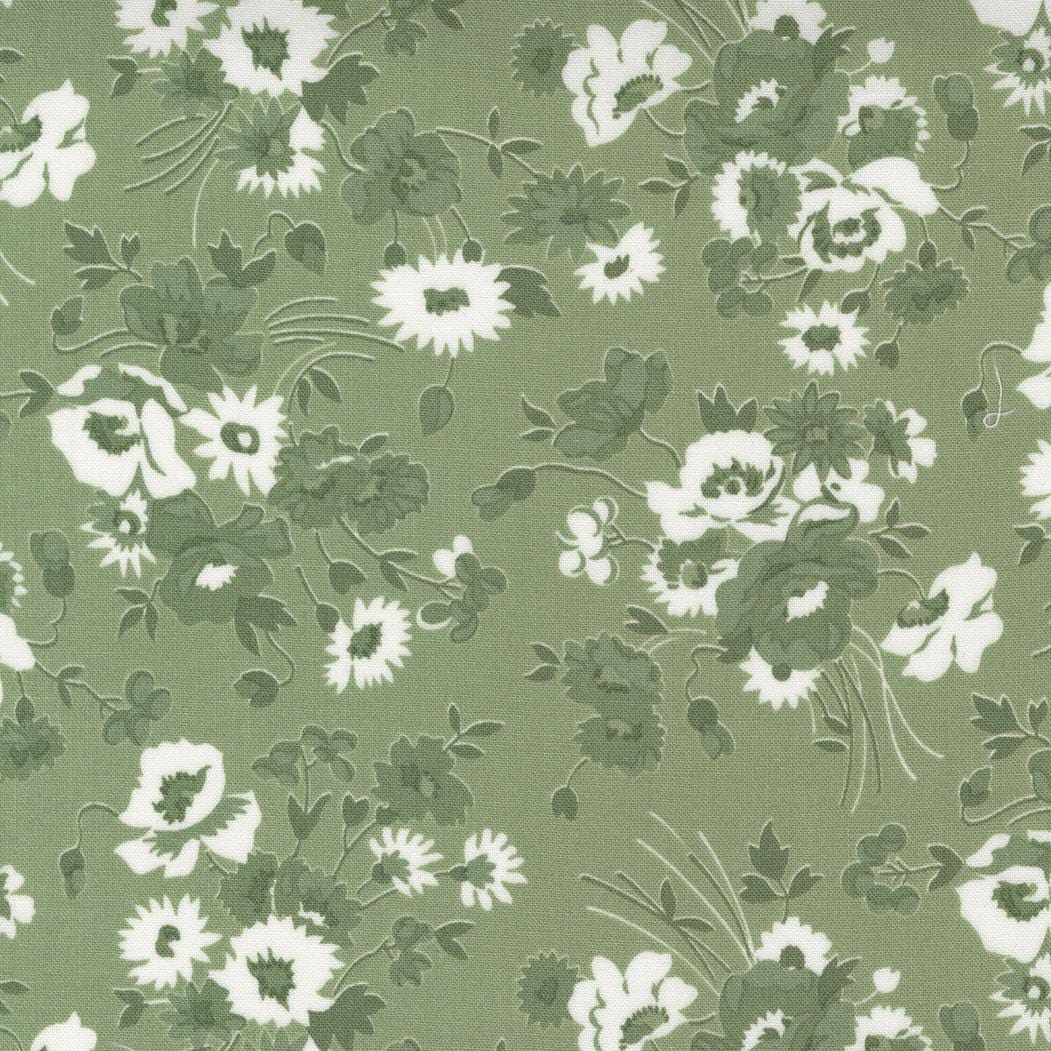 Nantucket Summer Somerset Florals Grass by Camille Roskelley for Moda Fabrics - 55260 26