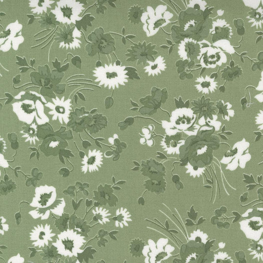 Nantucket Summer Somerset Florals Grass by Camille Roskelley for Moda Fabrics - 55260 26